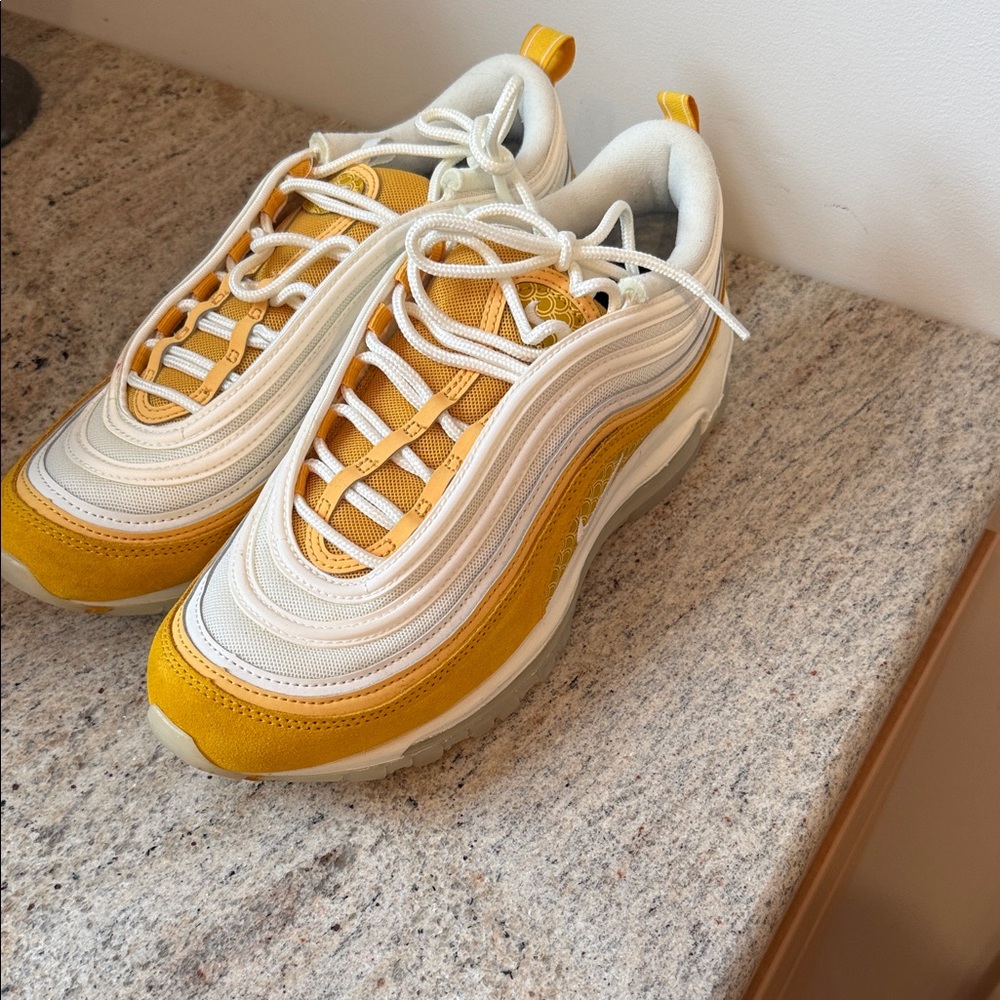 Nike Women's Air Max Sneakers in Yellow and White